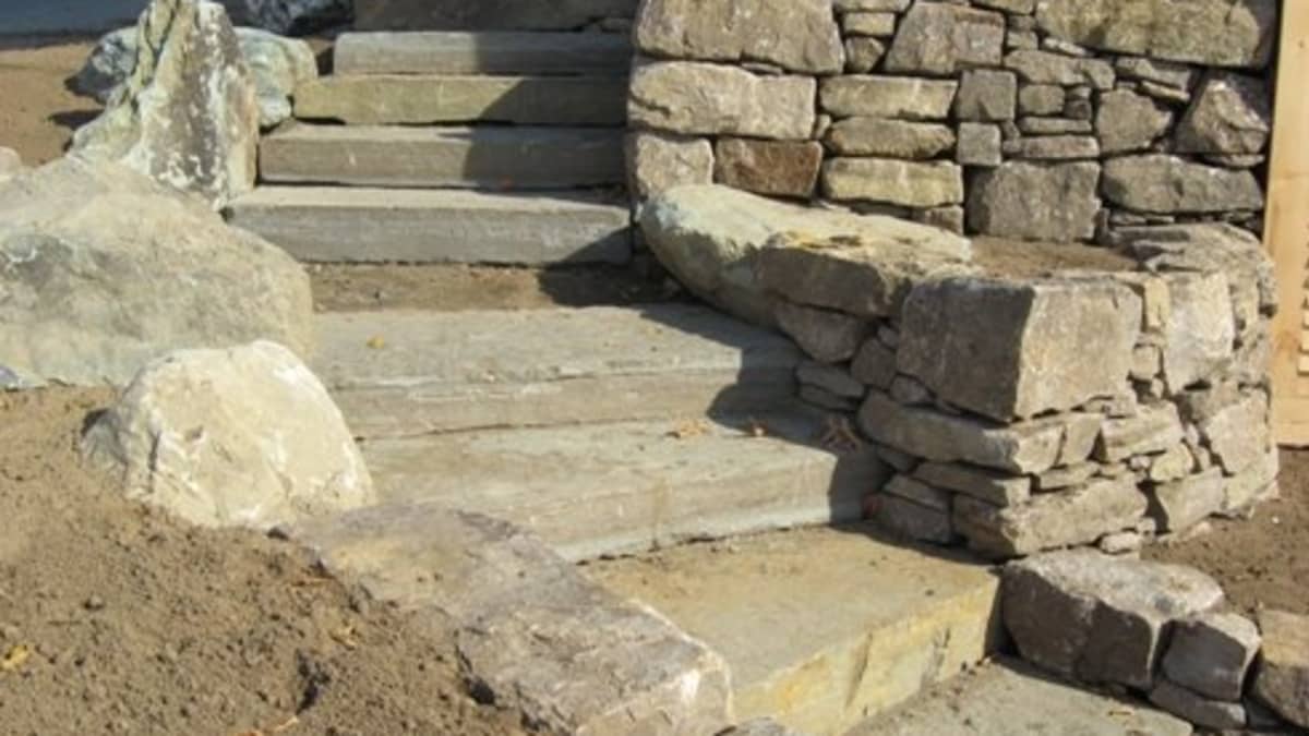 Building Outdoor Staircases From Natural Stone Or Rock Dengarden