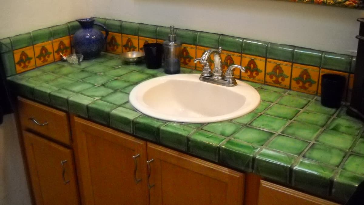 Bathrooms Using Mexican Talavera Tile, Talavera Tile Kitchen Backsplash Ideas