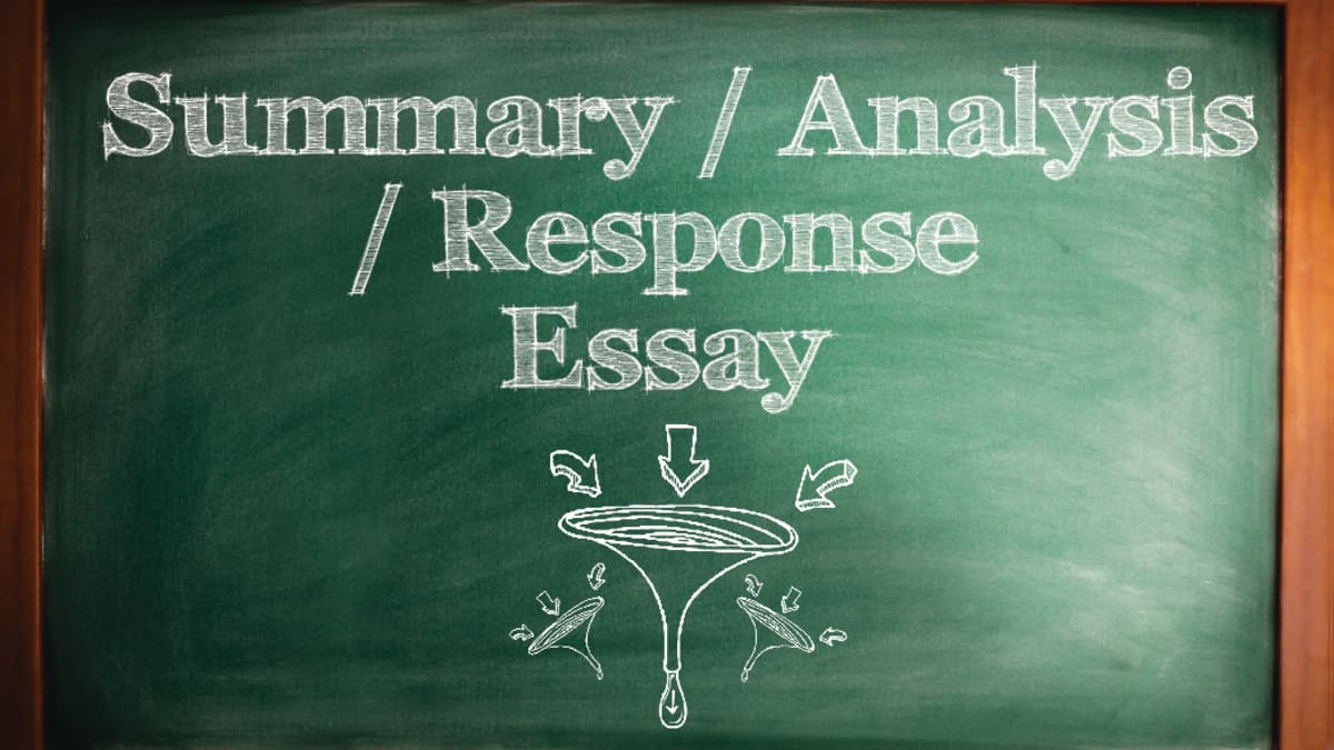 How to Write a Summary, Analysis, and Response Essay Paper With
