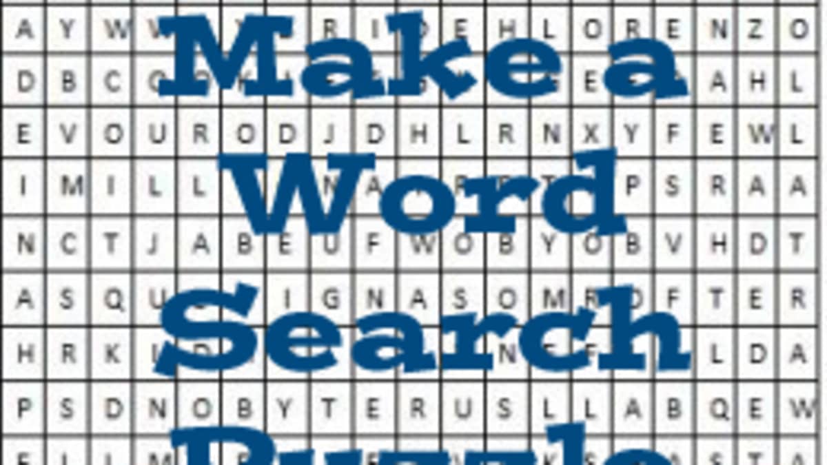 make your own word search free