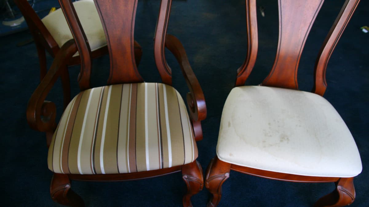 How To Reupholster A Dining Room Chair, Reupholster Dining Chairs Cost
