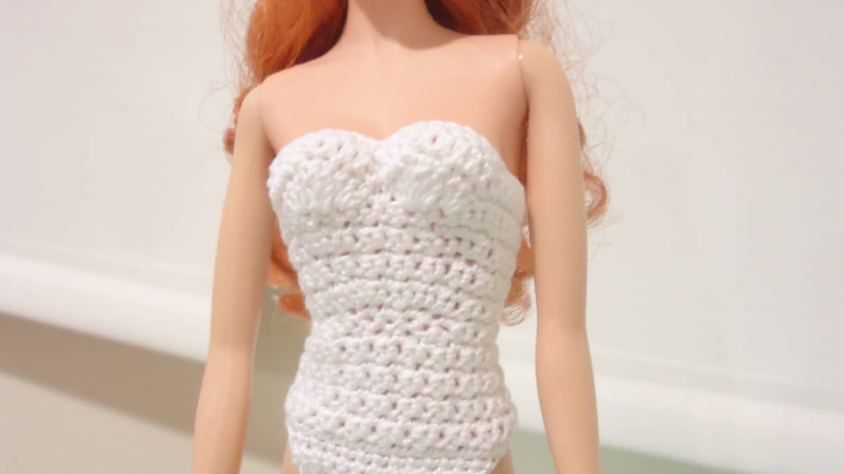 Barbie Strapless Bodysuit or Swimsuit (Free Crochet Pattern) - FeltMagnet
