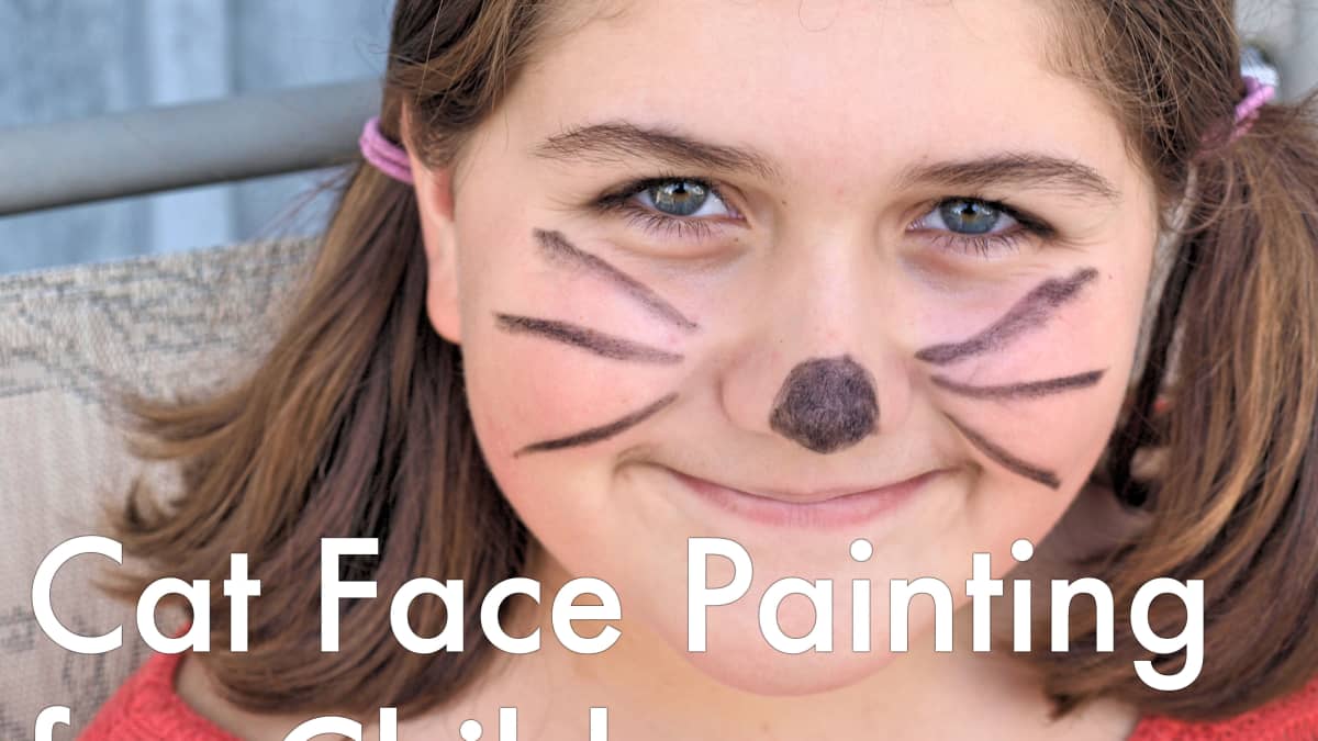 cat face paint boy
