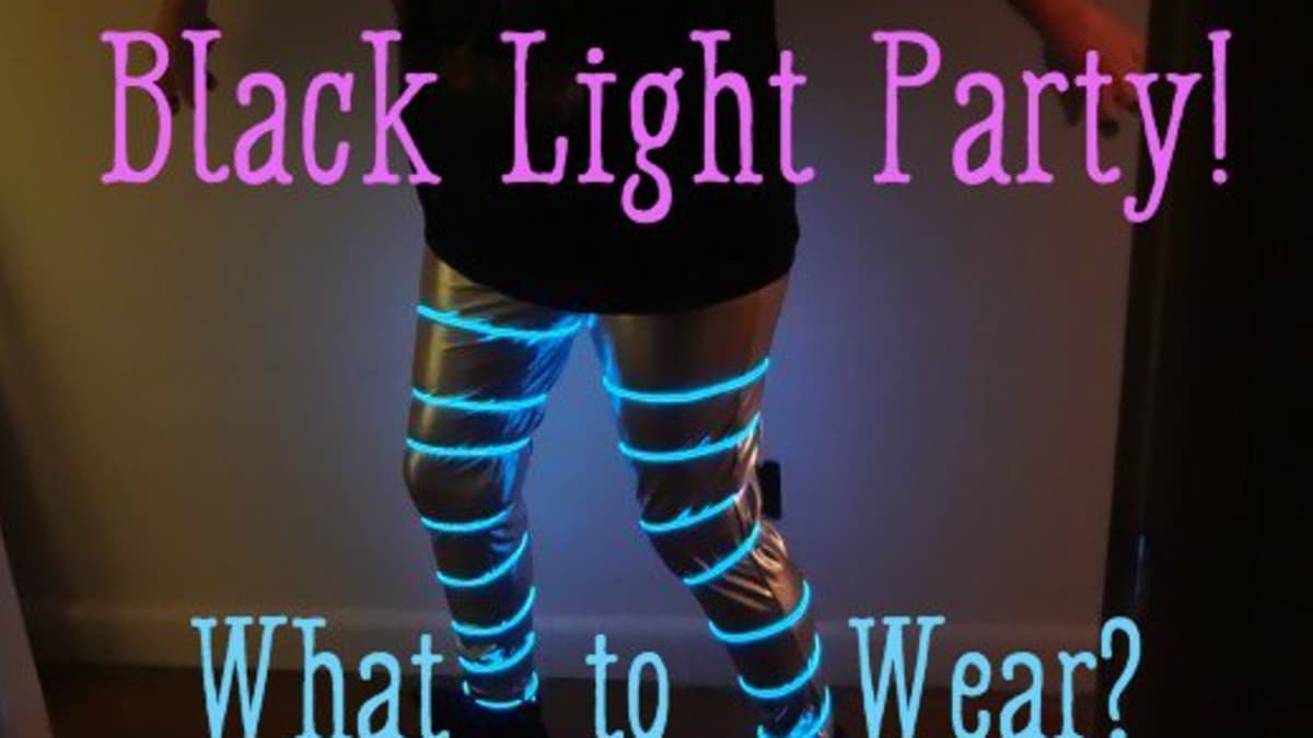 What to Wear to a Black Light Party Black light LED glow ...