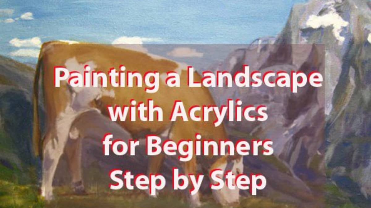How to paint landscapes with acrylics for beginners 