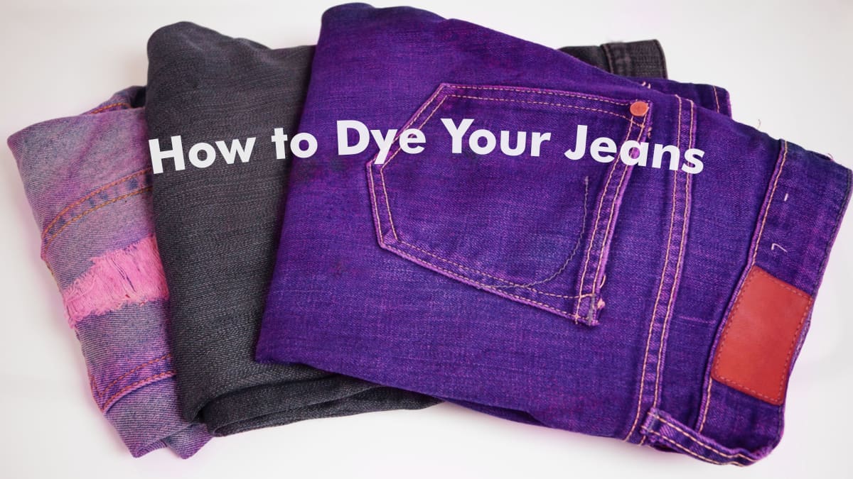 3 Ways to Dye Jeans - wikiHow