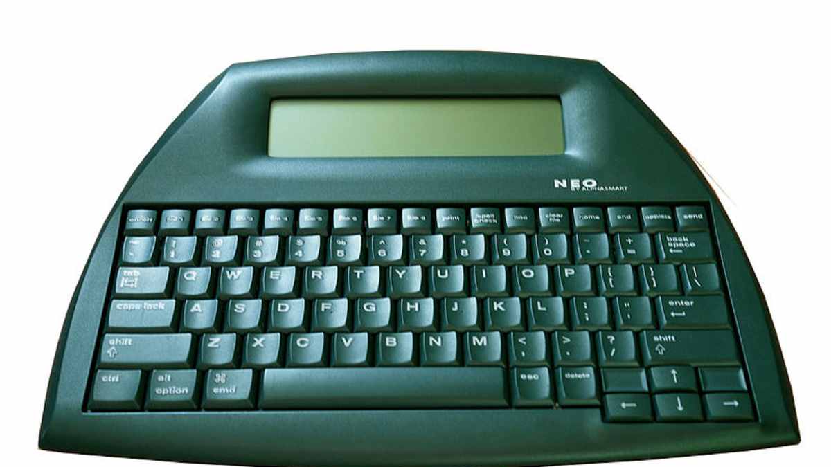 Alphasmart 3000 Word Processor Portable Full Keyboard Classroom - NO BATTERIES e