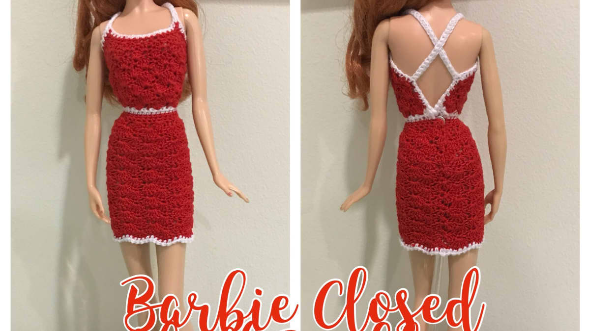 Barbie Shell-Stitched Skirt and Crop Top (Free Crochet Pattern) - FeltMagnet