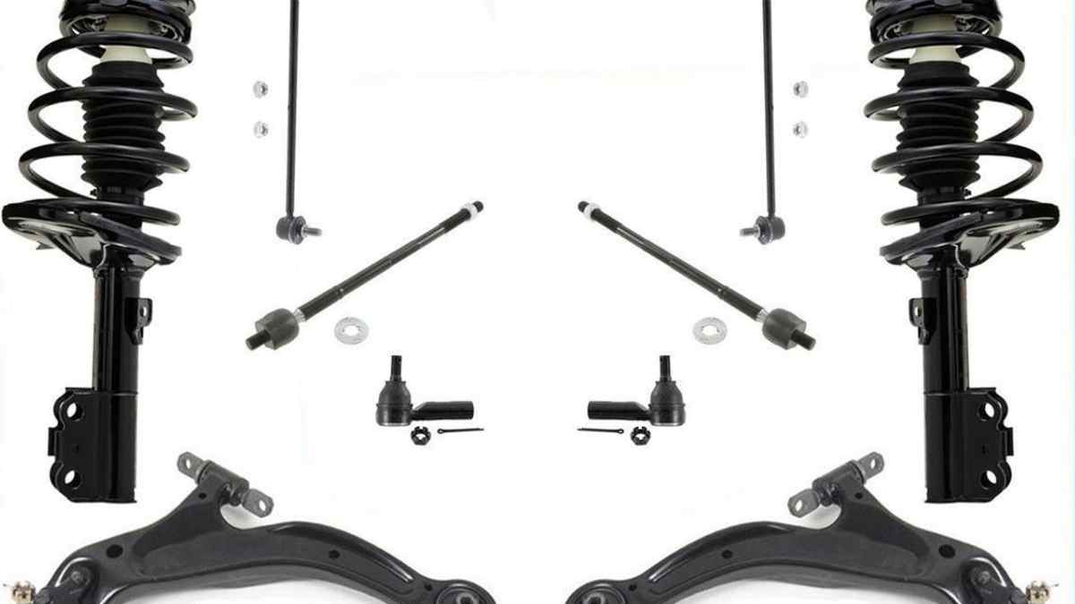SCITOO 10pc Suspension Kit For 2002-2003 Toyota Camry & Lexus ES300 - Control Arms, Tie Rods, Sway Links