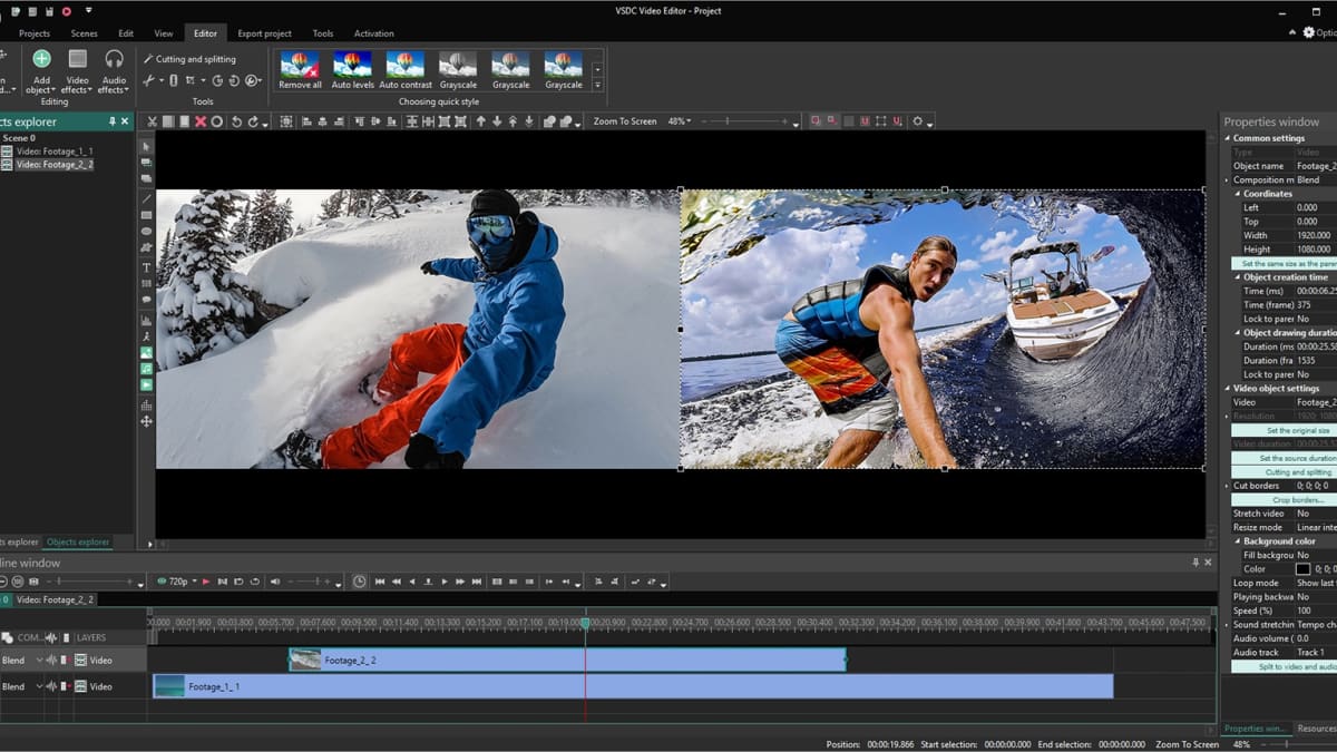 video editing effect software