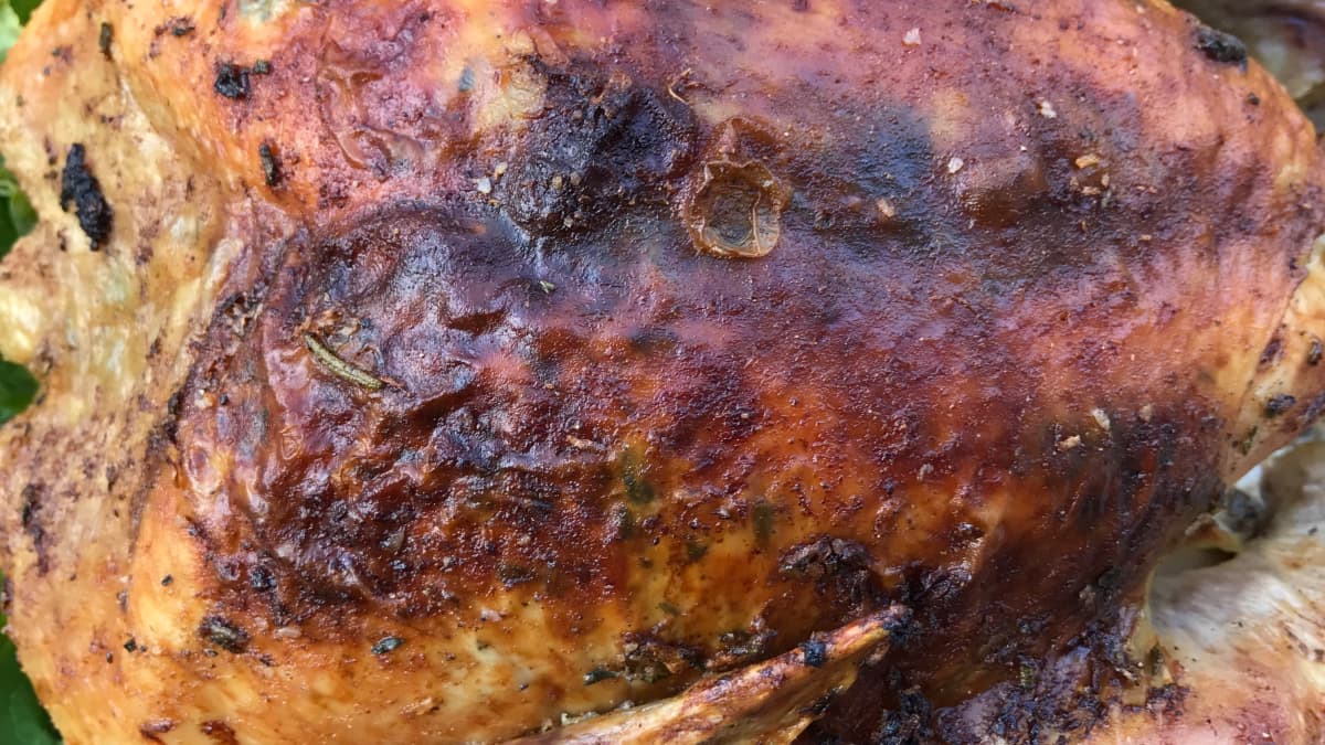 Easy Herb-Roasted Turkey With Garlic and Butter Recipe - Delishably