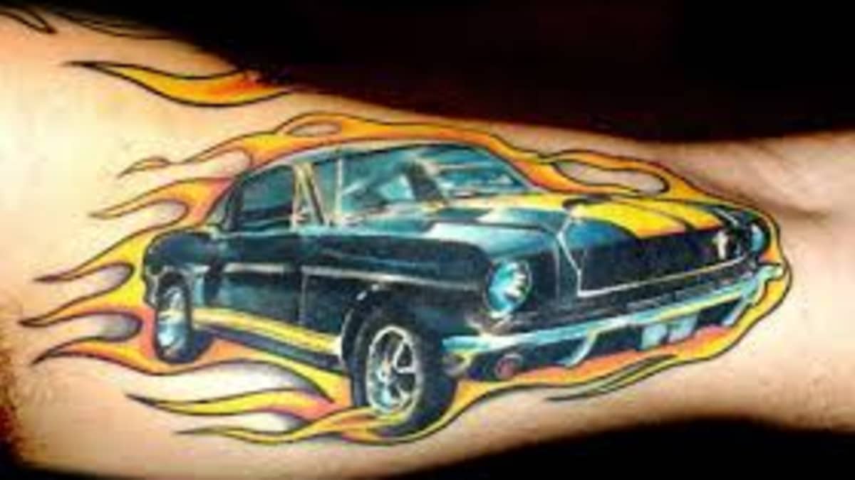 Tattoo uploaded by Carlos Monteiro • Cool Race car #ArtistUnknown • Tattoodo