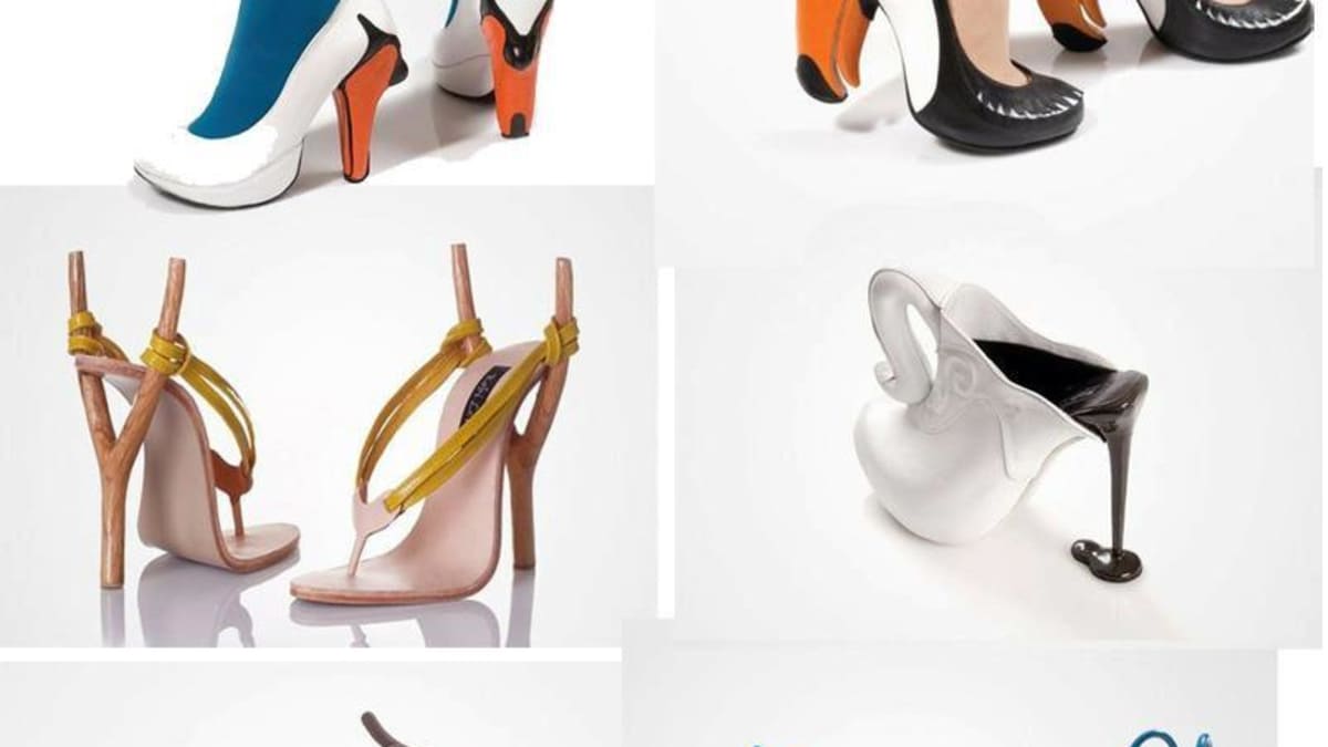 Close-up of female high-heeled shoes. Su... | Stock Video | Pond5