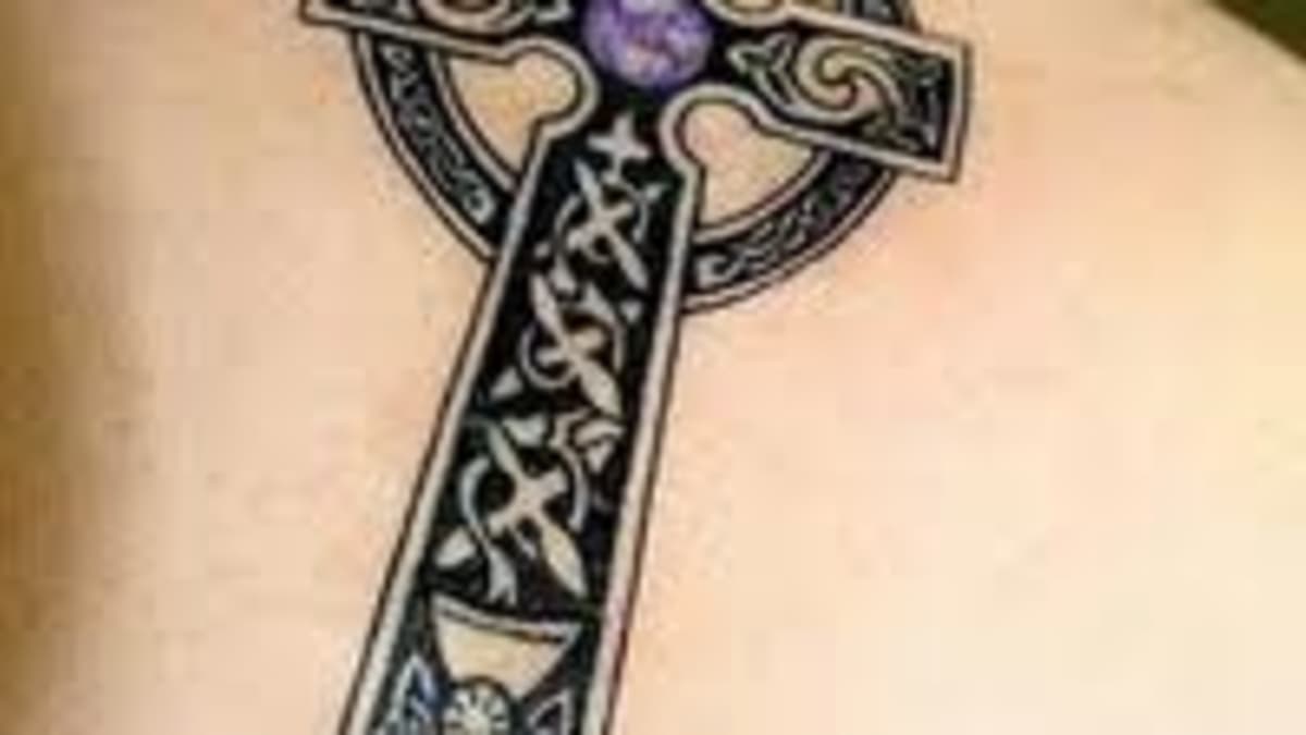 Temporary Tattoo Black Gothic Cross Fake Body Art Sticker Waterproof Ladies  Mens | eBay