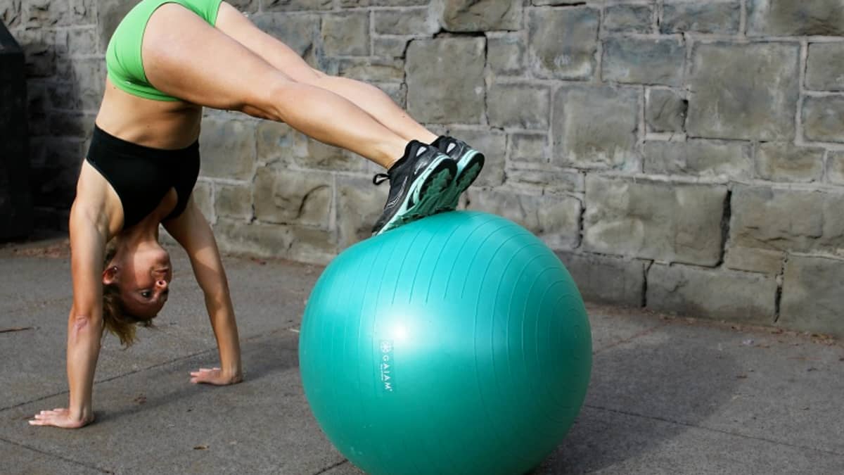 Exercise Charts for Stability Ball (Balance Ball, Swiss Ball) and