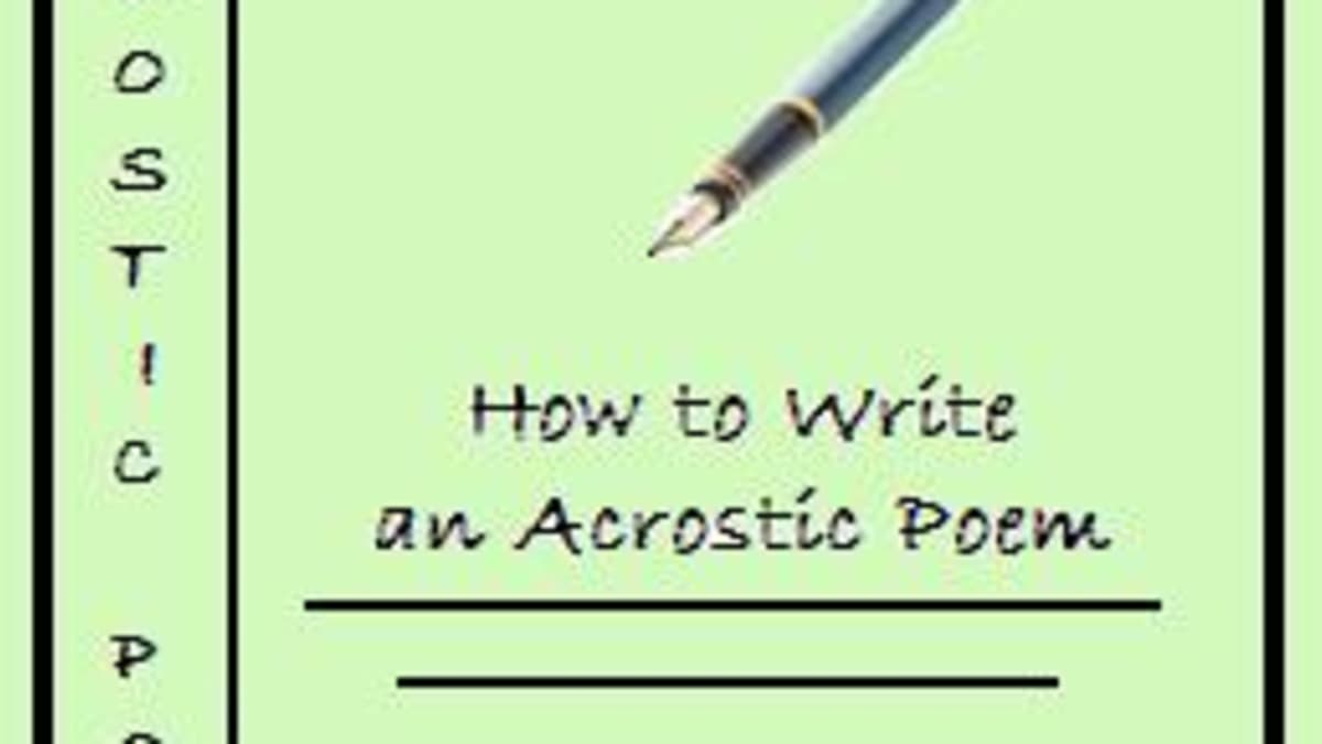 How to Write an Acrostic Poem? - HubPages