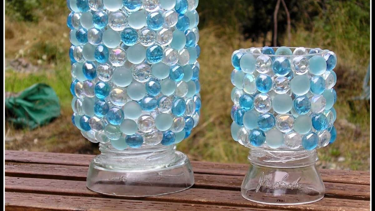 Decorating Glass Jars is a Fun Recycled Craft - Mod Podge Rocks