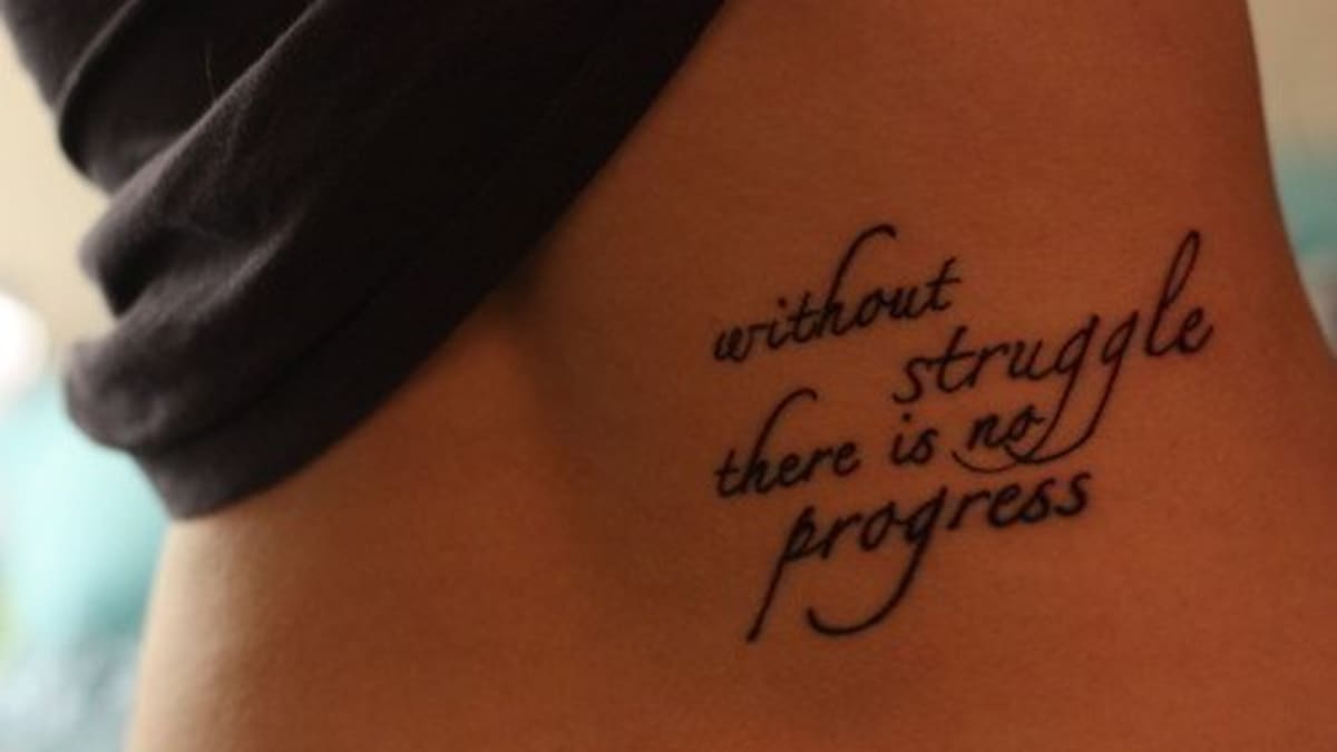 Inkcredible Art - Quote tattoos about strength and struggle; Positive quote  tattoos about life; Self-love quote tattoo ideas; Empowering quote tattoos  for girl ... . . 📞Book Appointment: @7982101090 . Follow us