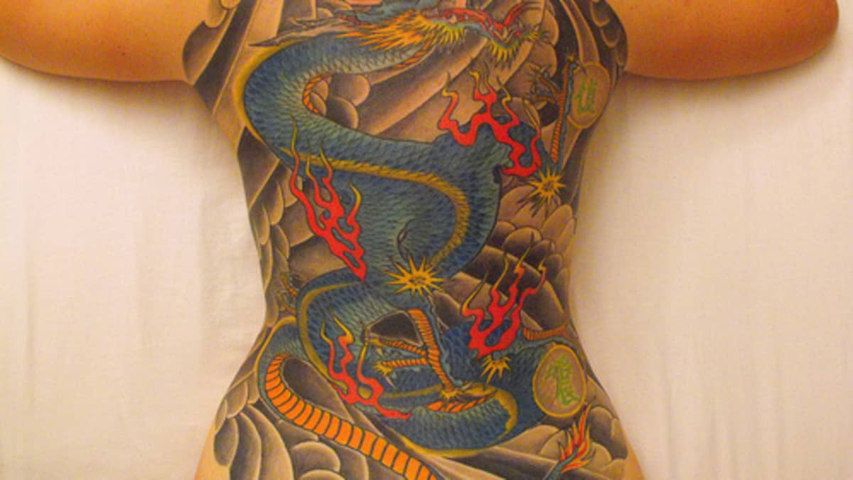 Temporary Tattoo Japanese Dragon Irezumi Tattoos Art Waterproof Shoulder  Sticker  eBay