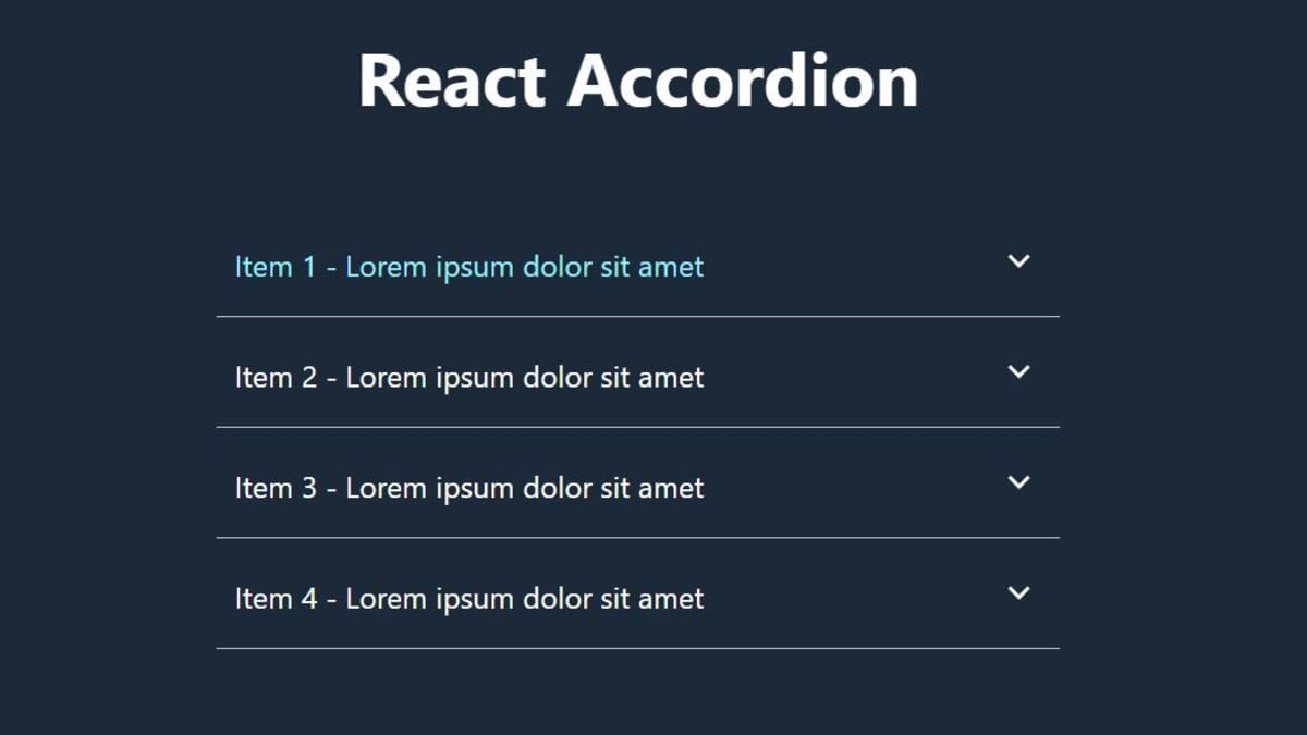 How to Create an Animated Accordion With React JS - Owlcation