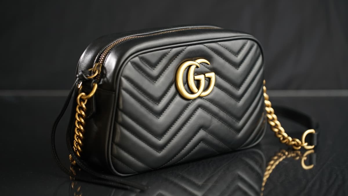 Red and Black Gucci Handbag | Angelique's Boutique