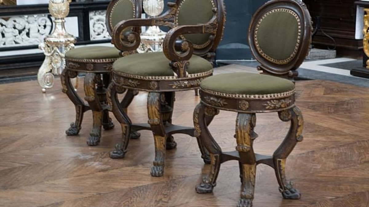 French louis xiv rose upholstery chairs