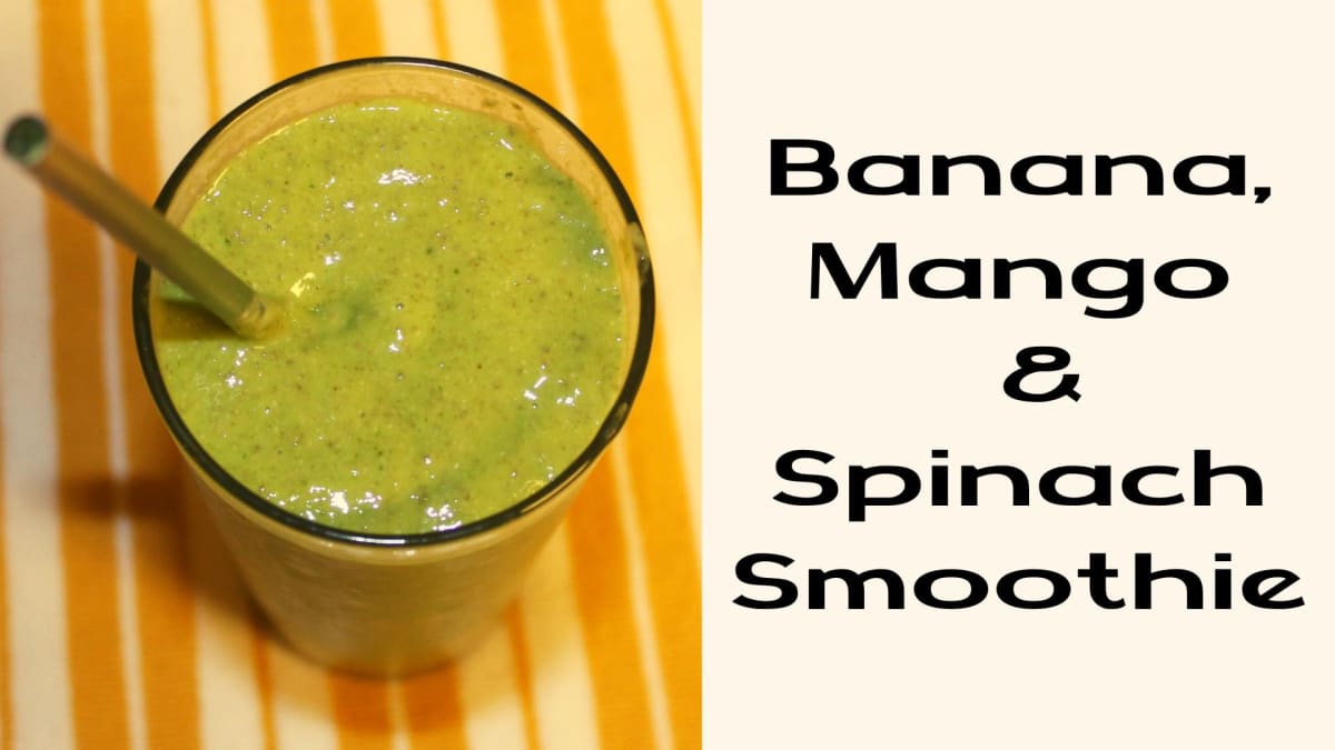 Heavenly Green Smoothie With Spinach, Banana, and Mango - Delishably