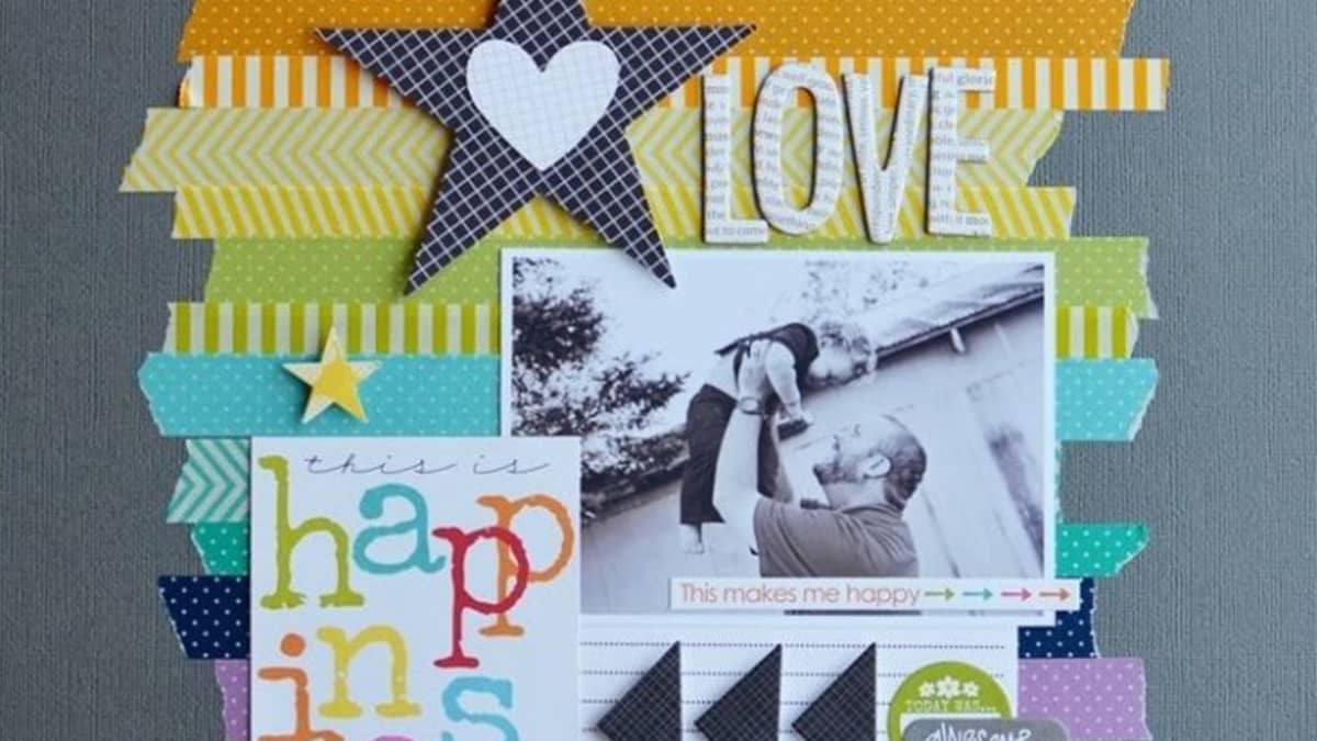paper: Border Punches with Decorative Tape:: A Scrapbook Tutorial