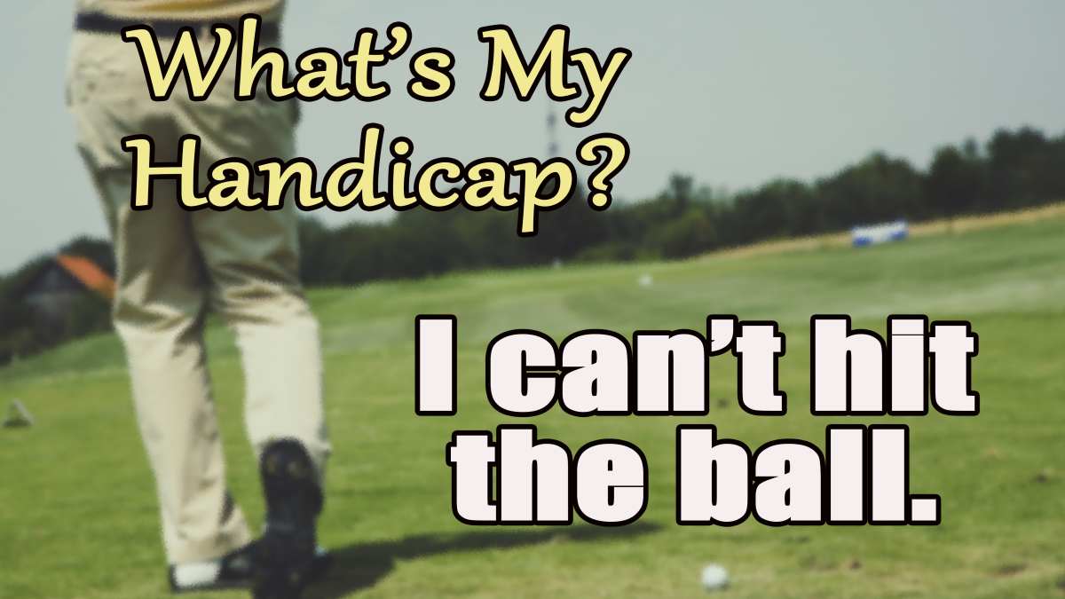 Funny gif golf shank shot graphic