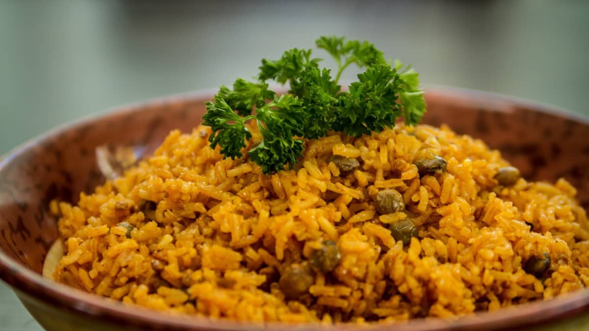 Arroz con Gandules (Puerto Rican Rice with Pigeon Peas) - Chili Pepper  Madness