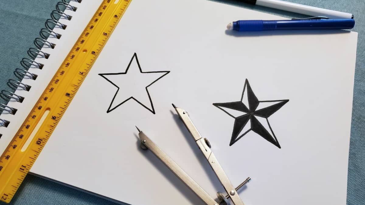 how to draw stars perfectly without tracing
