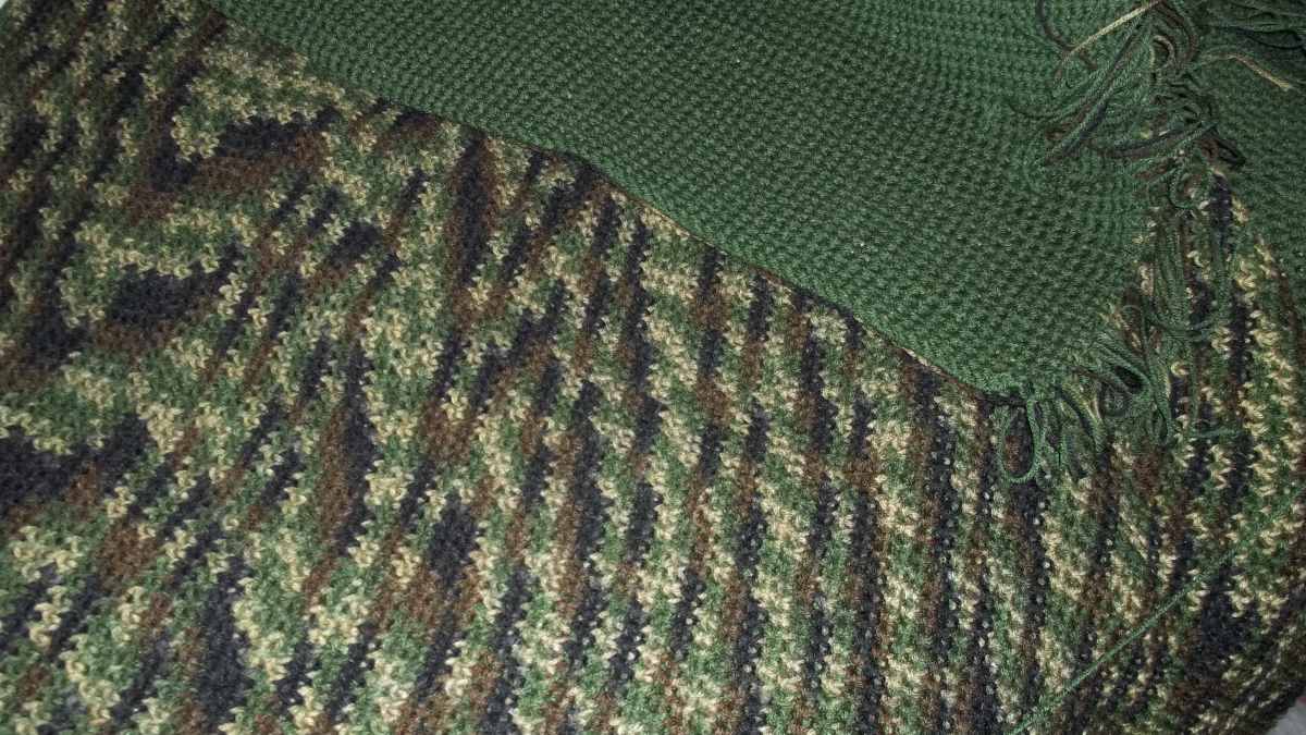 double sided crochet blanket