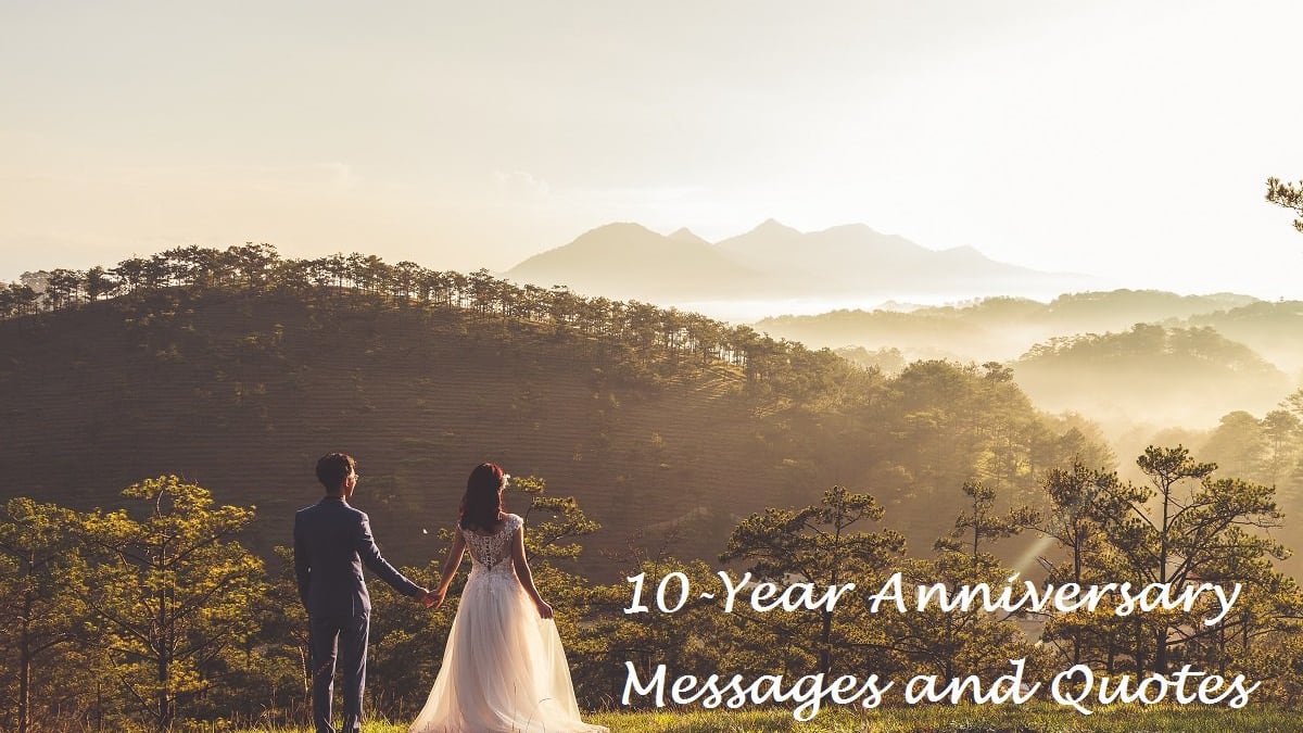 happy 10th year wedding anniversary wishes and sayings what to write in a greeting card
