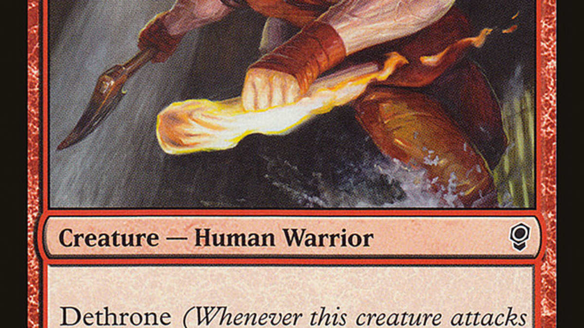 mtg dethrone cards Marchesa, the Black Rose Other creatures you control have dethrone.Whenever a creature you control with a +1/+1 counter on it dies Top Nine Dethrone Cards in