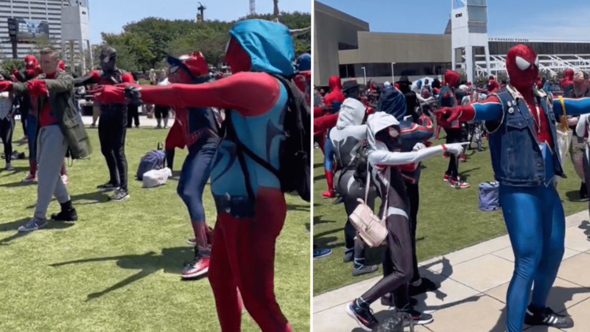 Encontro de cosplay de Homem-Aranha transforma o Gasômetro em