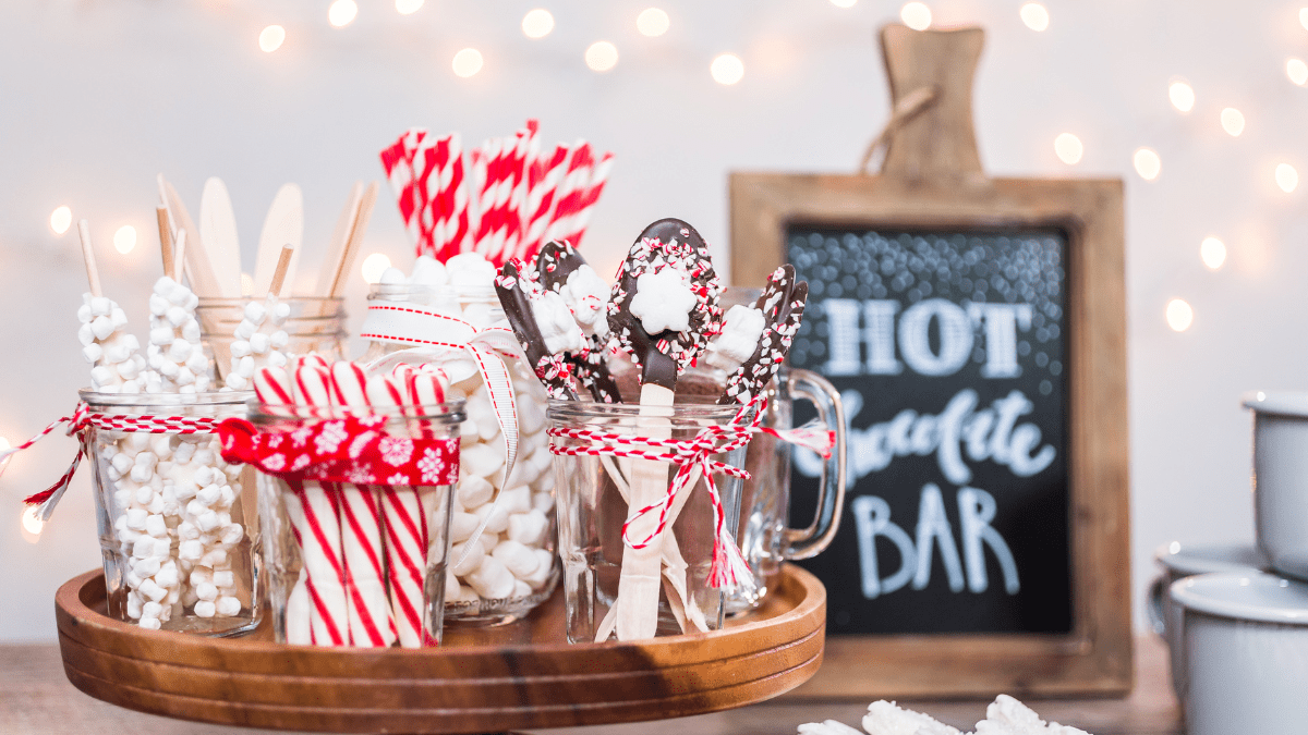 Dollar Store Hot Cocoa Bar and Winter Shrink Film Craft - The Crazy Craft  Lady