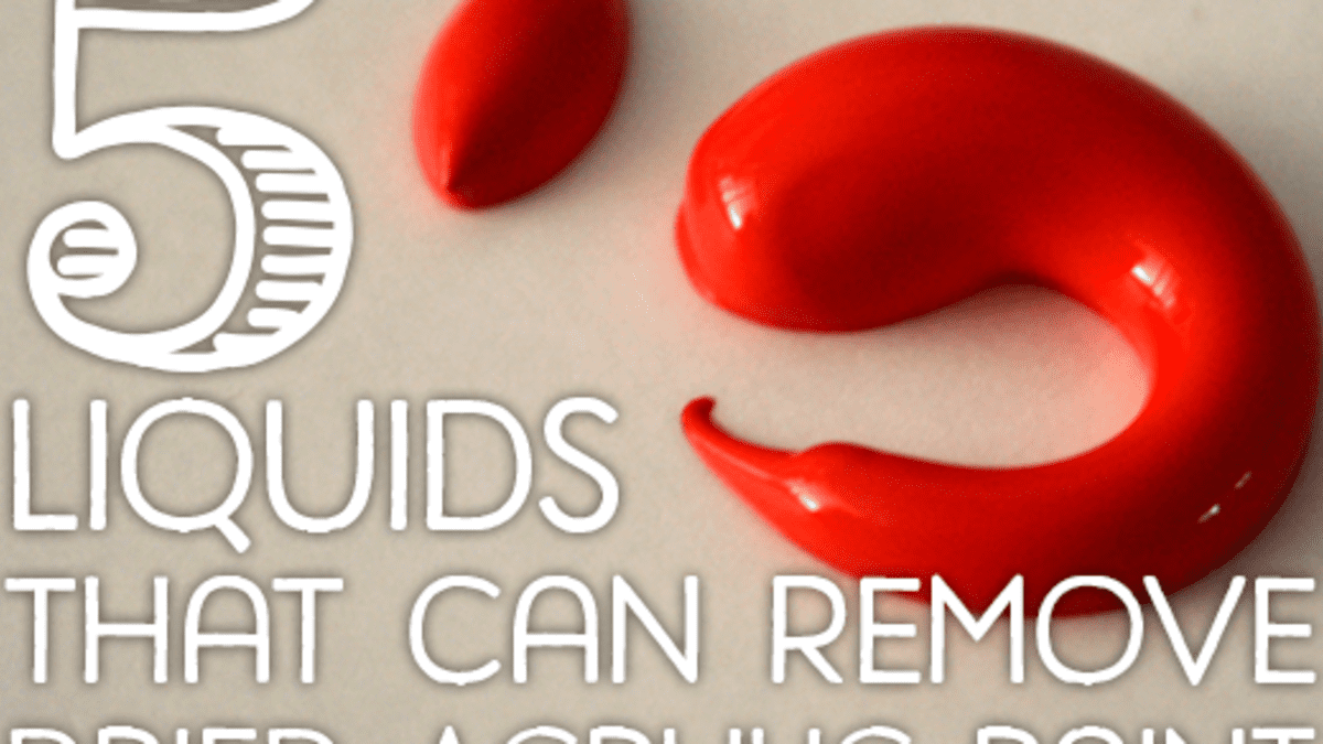26 Liquids That Can Remove Dried Acrylic Paint From Surfaces