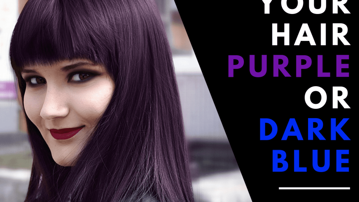 How to Dye Your Hair Dark Blue or Purple - Bellatory