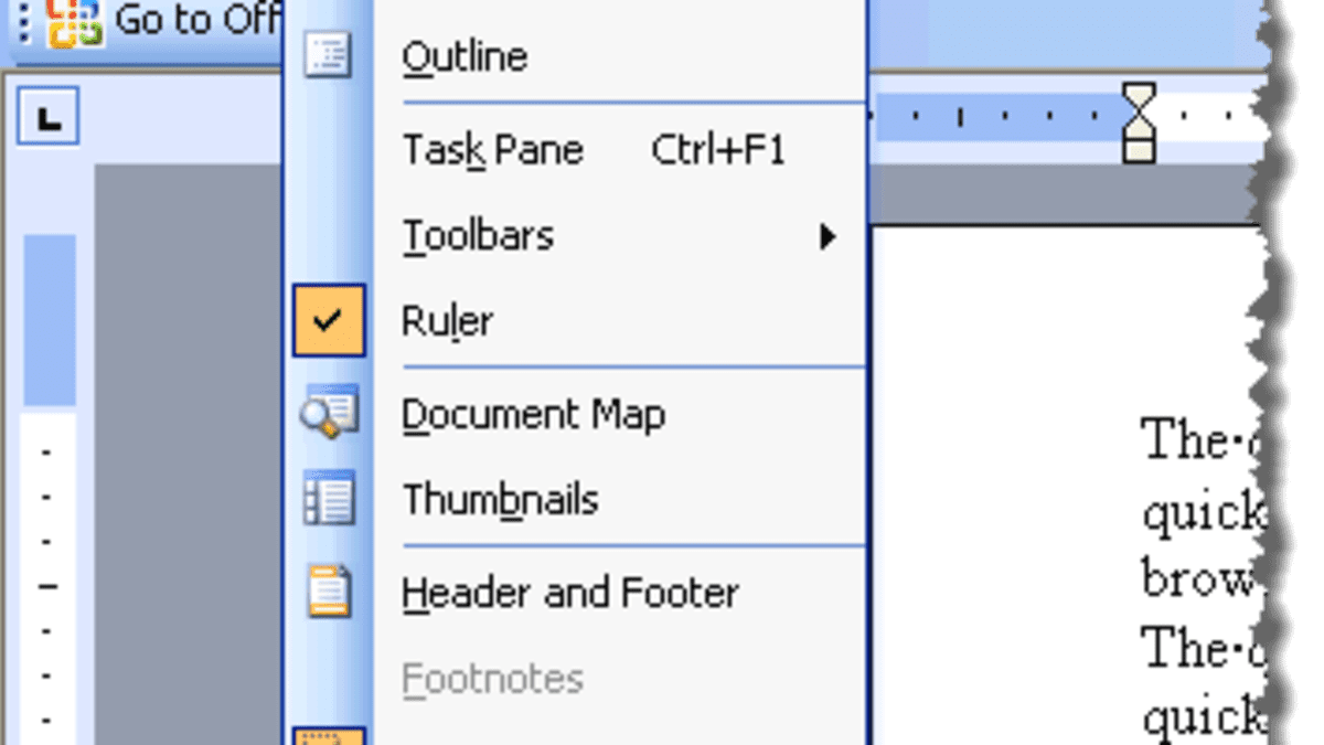 microsoft word toolbar layout