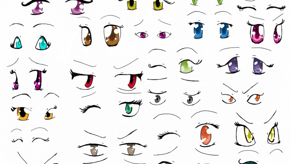 How to Draw Manga Style Eyes   FeltMagnet