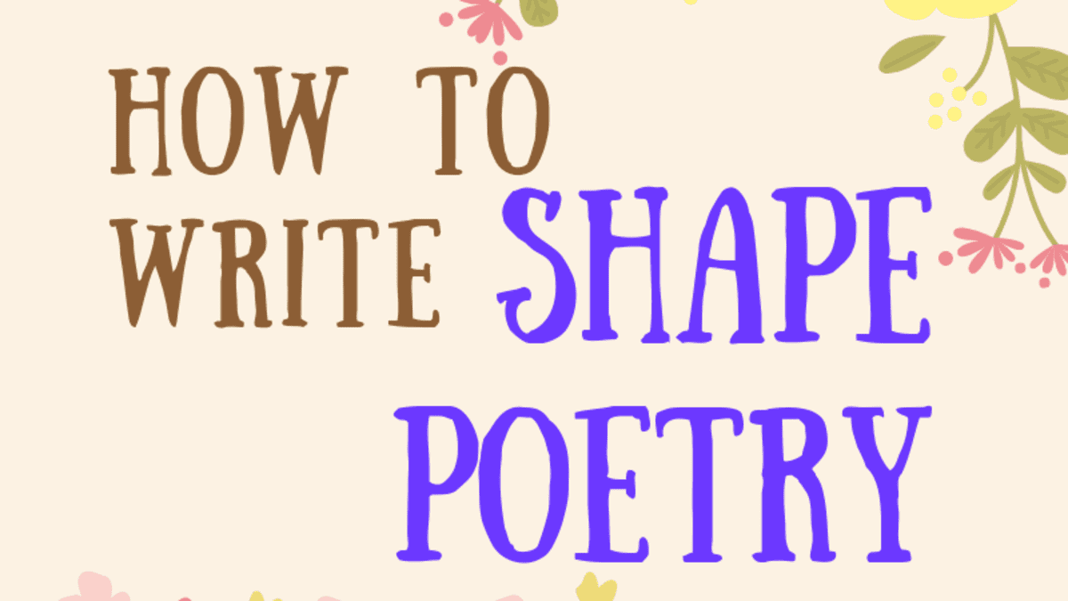 How to Write Shape Poetry - HobbyLark