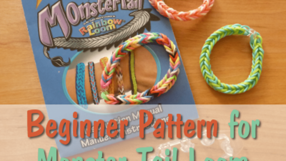 beginner pattern monster tail rainbow loom