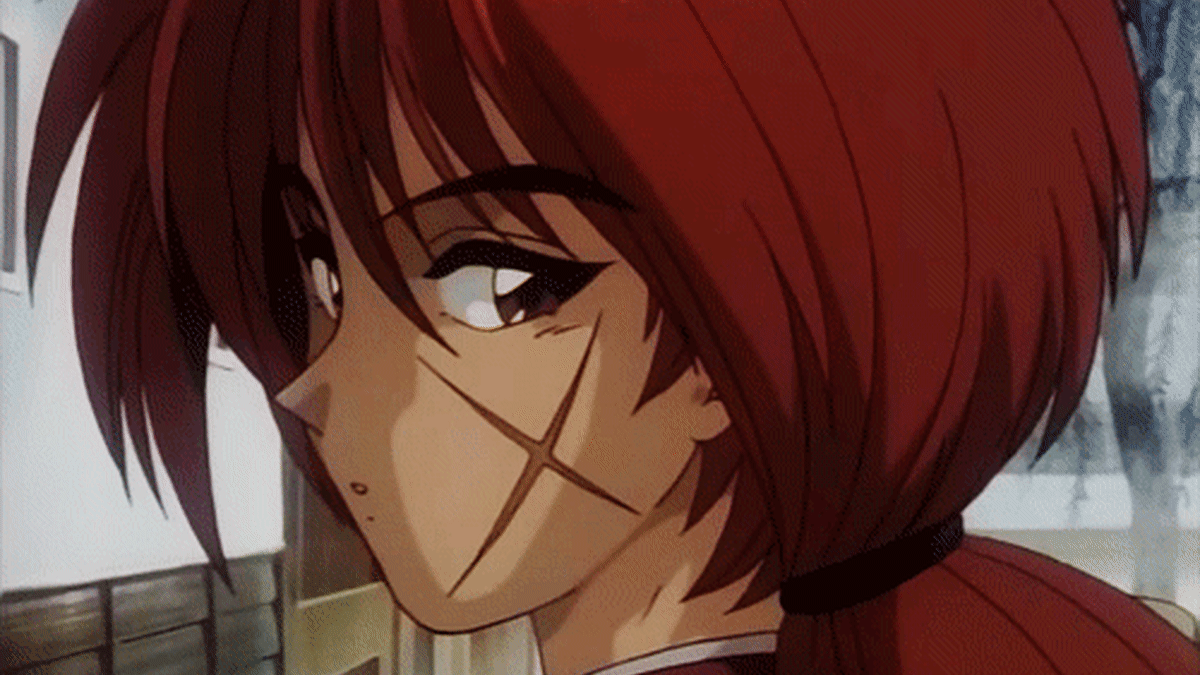 prompthunt an anime man with dark red hair wearing samurai armor drawn  by yoji shinkawa sci  fi highly detailed