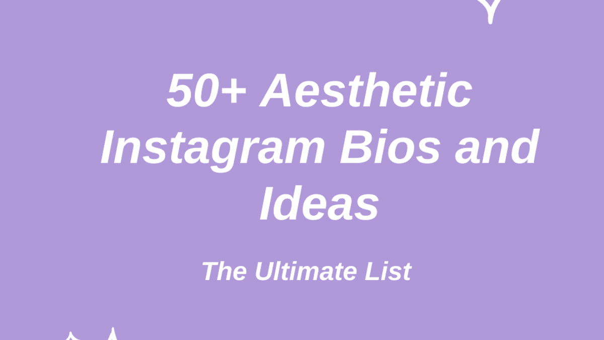 50+ Aesthetic Instagram Bios and Ideas: The Ultimate List ...