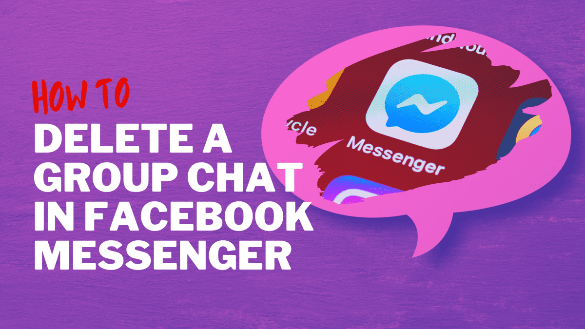 Can you delete groups on facebook chat