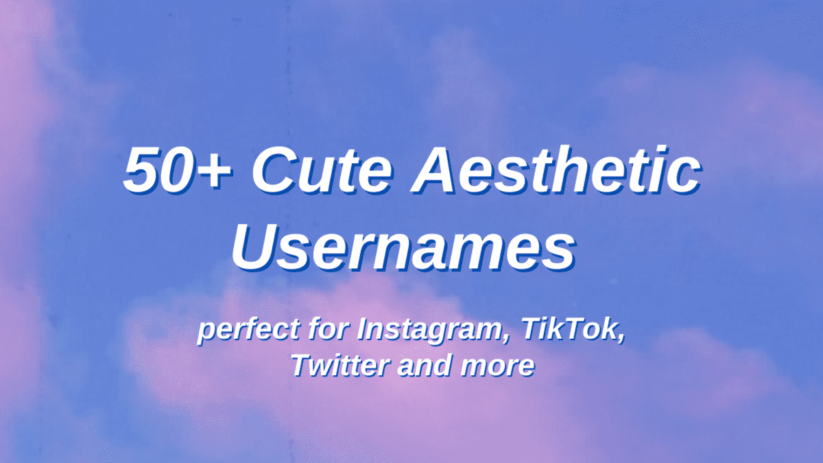 50+ Cute Aesthetic Username Ideas: The Ultimate List - TurboFuture