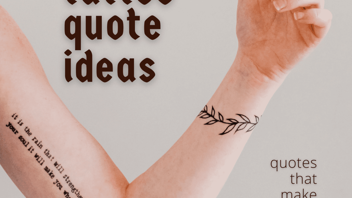 50 Best Tattoo Quotes, Words, and Sayings - TatRing
