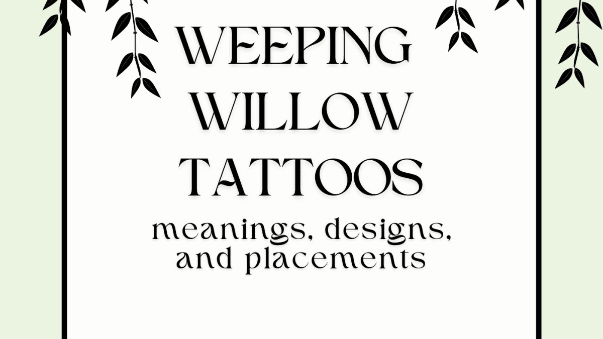 black weeping willow tattooTikTok Search