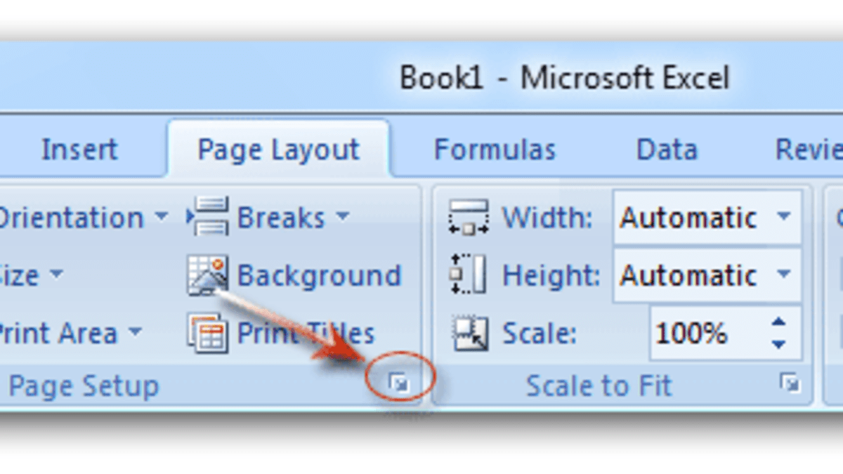 The Page Layout Tab Of Excel 07 Hubpages