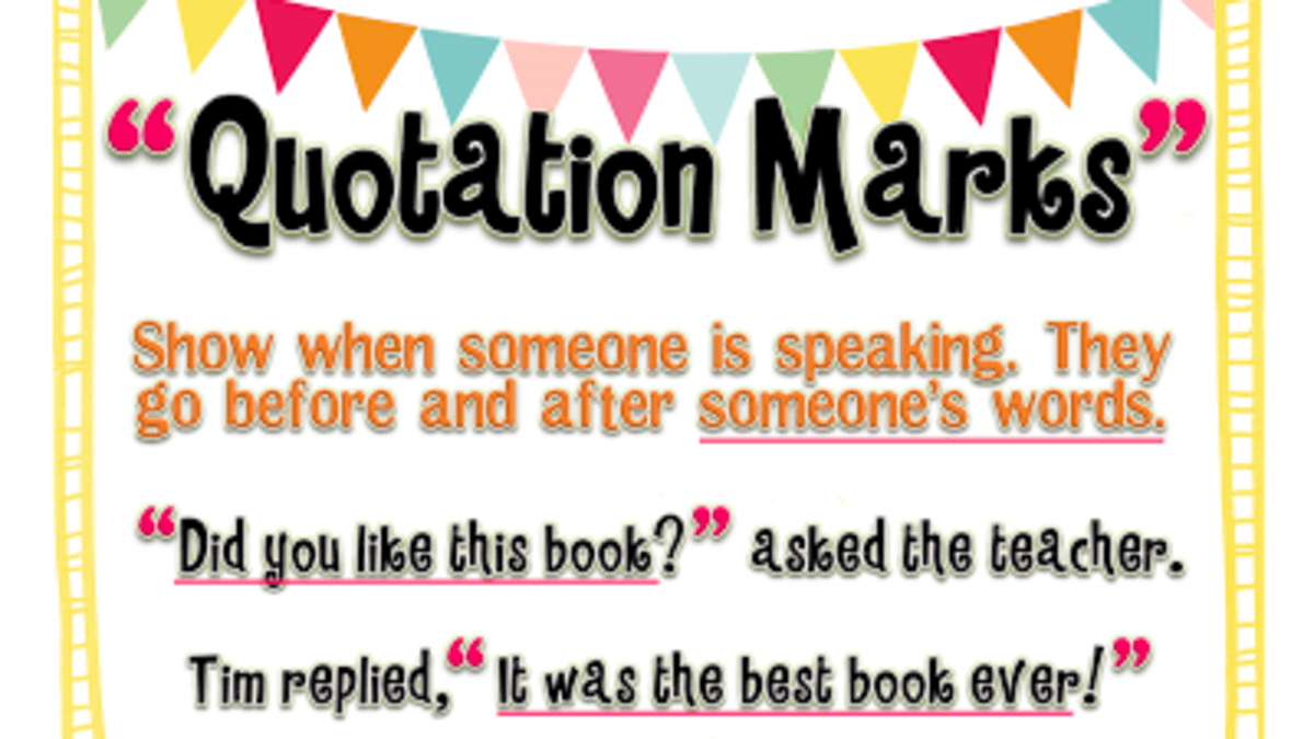 Where Do Quotation Marks Belong Hubpages
